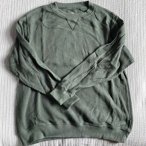 Aerie Oversized Waffle Shirt